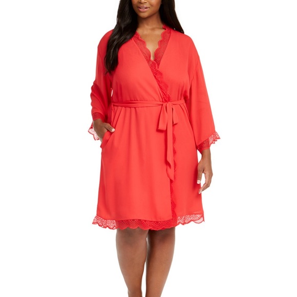I.N.C. International Concepts Lace Trim Chiffon Wrap Rope Sz 2X - Picture 1 of 4